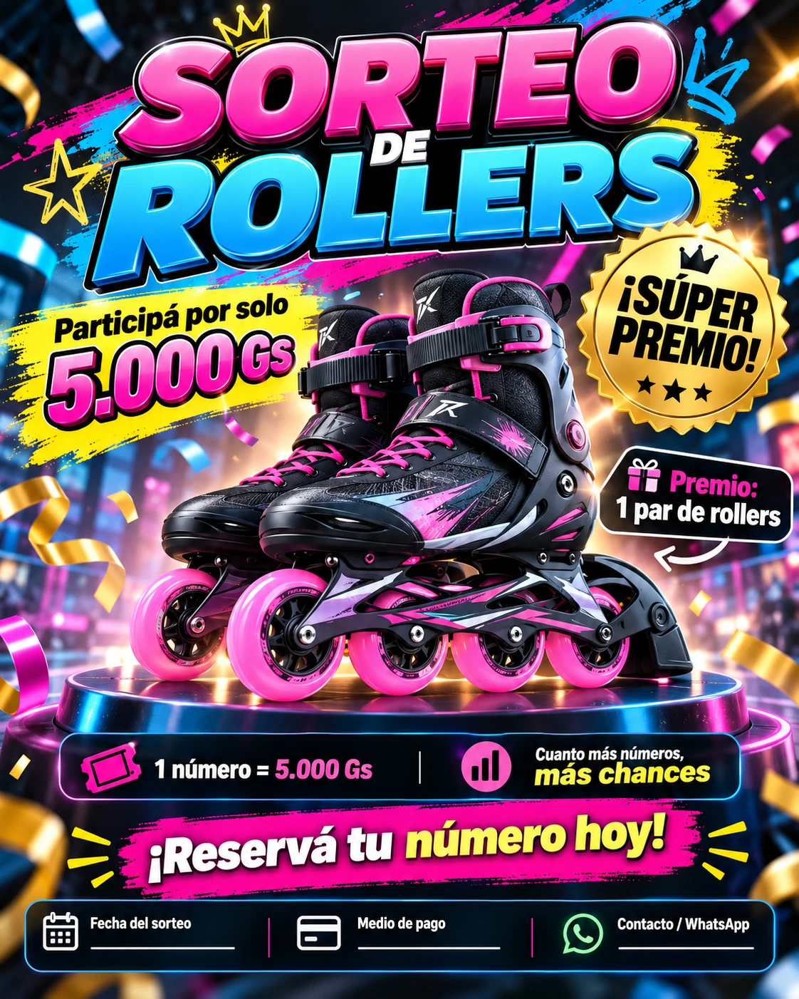 Sorteo de rollers